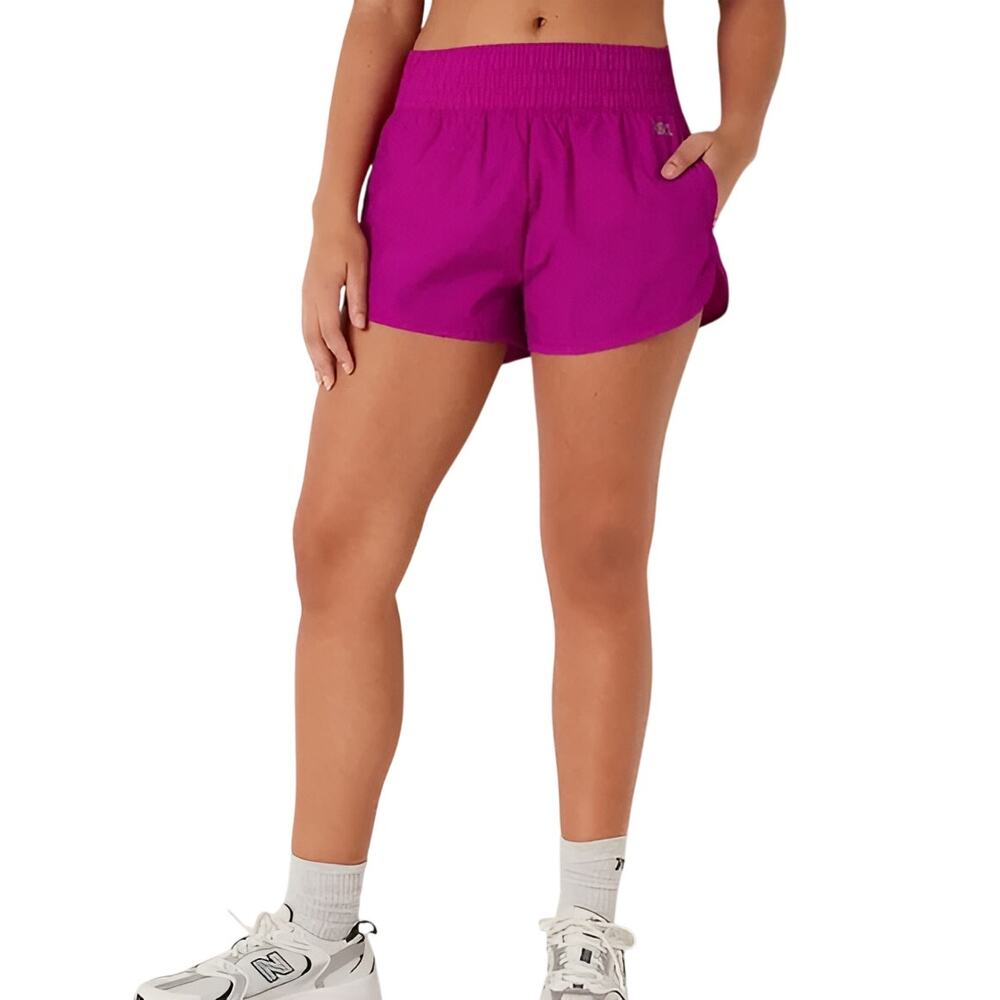 Victorias Secret VS PINK Womens 3" Athleisure Active Running Shorts Size L Pink‎